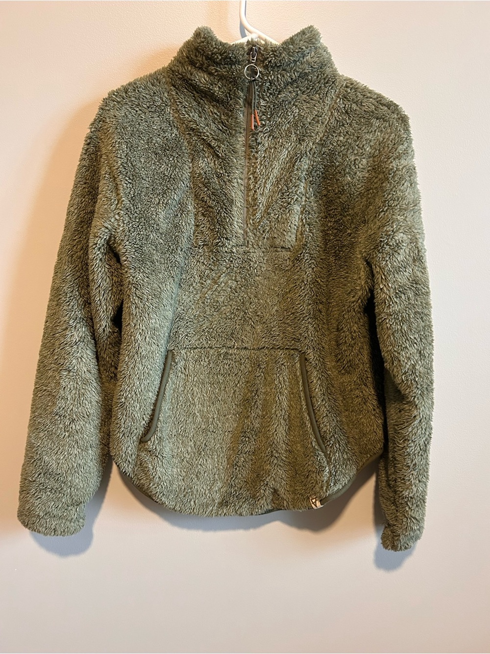 LIV outdoor Plush Half-Zip Fleece Jacket - Olive Green
